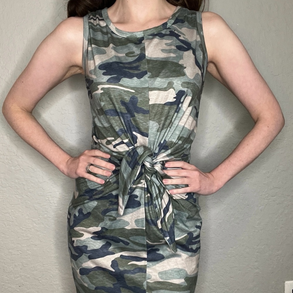 Camouflage Print Dress